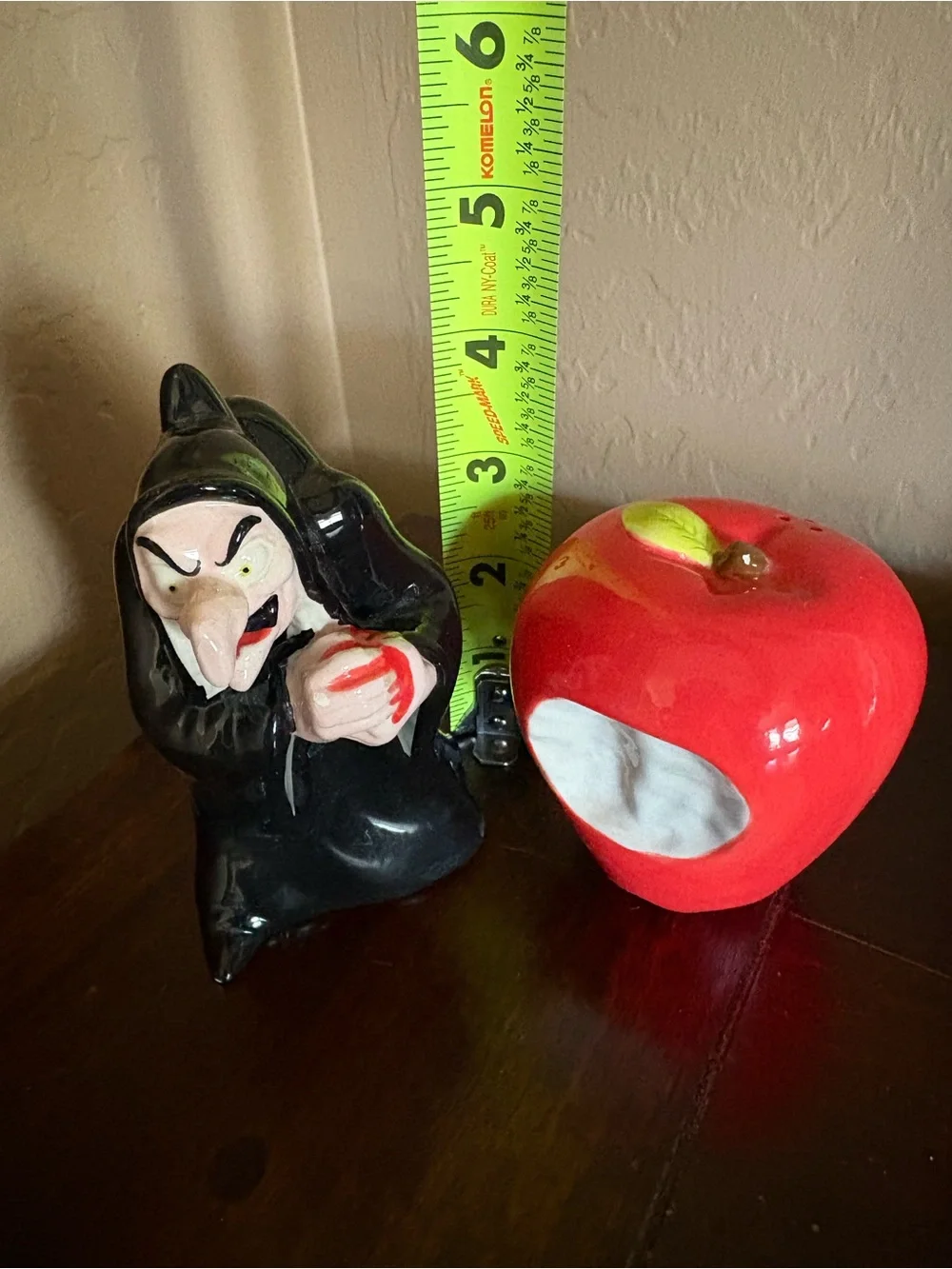 Vintage Disney Snow White Evil Queen Salt and Pepper Shakers